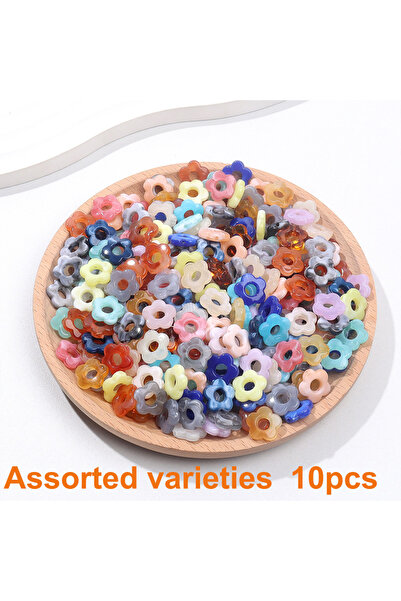 Choice1 40pcs MULTI 10/20/40pcs Multi-color Acrylic Five Petal Flower Decorat...