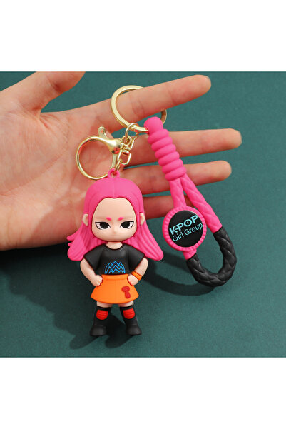 Miniso 6 cm KC6303 Kpop Demon Hunters Movie Keychain, Tiger Character PVC Figure Keychain, Cute Harajuku St