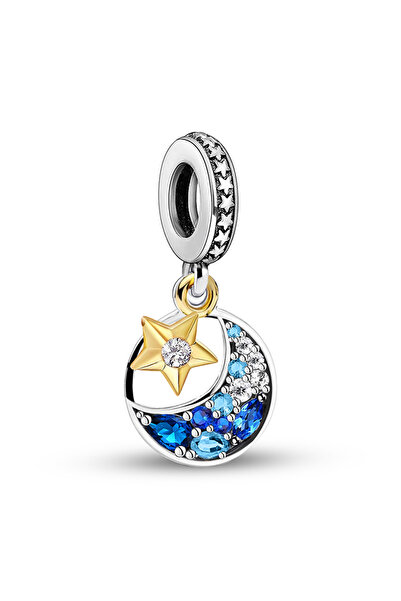 Choice TCE0726K14 925 Sterling Silver Cute Star Moon Series Charms Beads Fit ...
