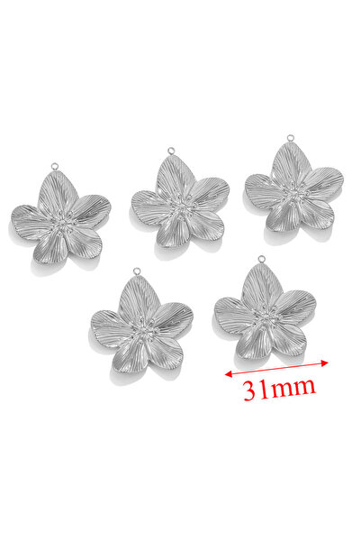 Choice Z1961S 5 قطع قلادة زهرة من الفولاذ المقاوم للصدأ لصنع المجوهرات أقراط ...