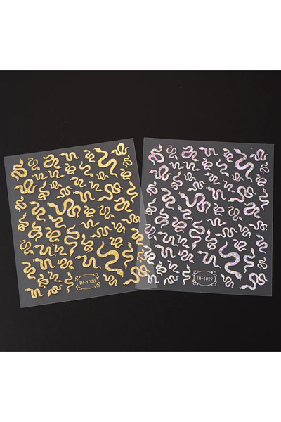 Choice 2 قطعة TH-1028-1029 ​​ملصقات أظافر ساكورا ثلاثية الأبعاد بالليزر بنمط ...