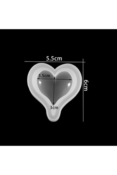 Choice قوالب سيليكون صغيرة ثلاثية الأبعاد على شكل قلب حب لتزيين الكيك والبودن...