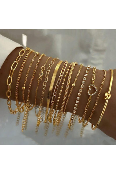 Choice AYA6557801 مجموعة أساور أنيقة على شكل قلب من الزركون للنساء، بتصميم عت...