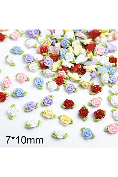 Choice مجموعة متنوعة من 30 قطعة من زينة الأظافر المصنوعة من الراتنج على شكل و...