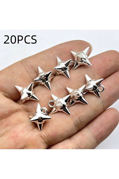 Choice 20 قطعة 10/20 قطعة DIY مجوهرات مطلية بالكهرباء نيزك مطرقة قلادة قلادة ناعمة ثلاثية الأبعاد ناي