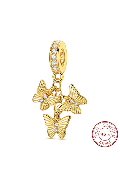 Choice KTC1915 قلادة على شكل فراشة يراع مضيئة متوهجة من الفضة الإسترلينية عيا...