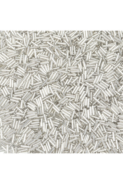 Choice 225 قطعة فضية من خرز البذور الزجاجي الملون على شكل أنبوب متباعد فضفاض ...