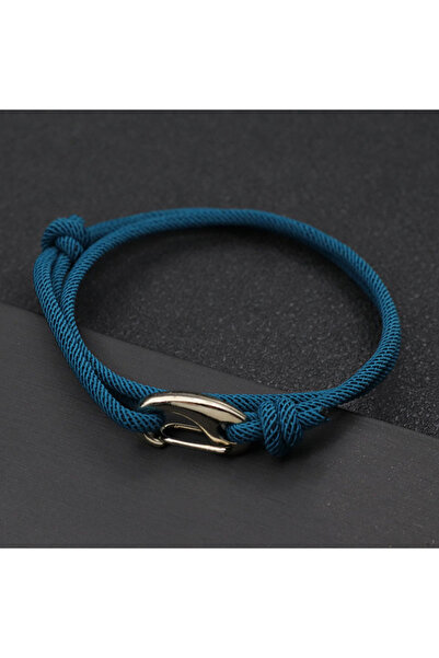 Choice سوار خيط بحري مزدوج الطبقات بتصميم بسيط جديد من peacockblue للرجال وال...