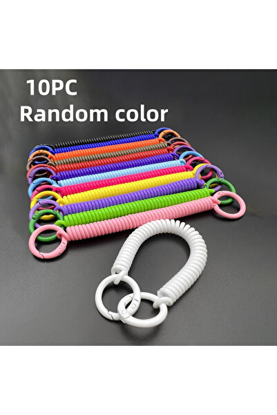 Choice 10 قطع 1/10 قطع سلسلة مفاتيح زنبركية مضادة للفقدان من البلاستيك قابلة ...