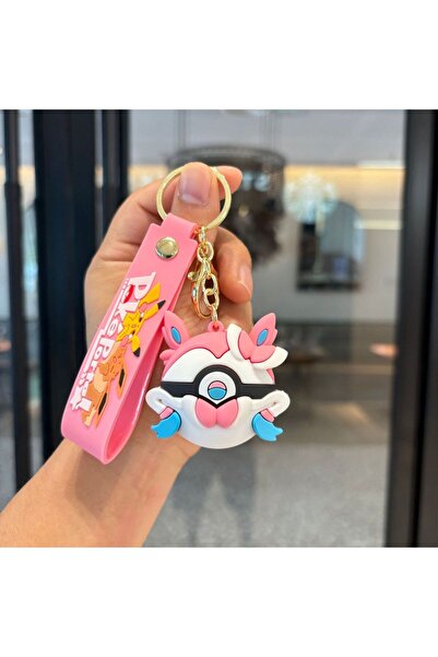 Choice سلسلة مفاتيح KC5518 بوكيمون بيكاتشو، أنمي لطيف، سنورلاكس، إيفي، حقيبة ...