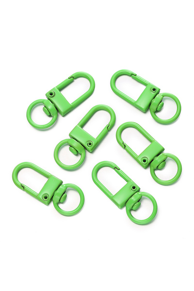 Choice Light green 10pcs/Lot High Quality Colorful Alloy Snap Lobster Clasp H...