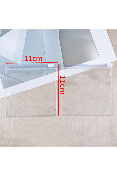 Choice 10pcs 11x11cm 10Pcs Thicken Zipper Bag Transparent Plastic Bag Anti Ox...