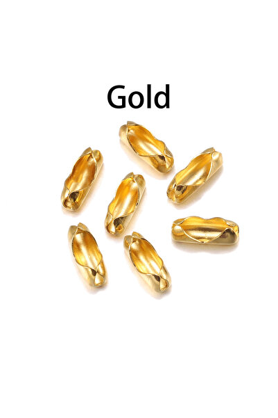 Choice 1.5 مم ذهب 200 قطعة/الوحدة القطر 1.5/2/2.4/3.2 مم موصلات سلسلة الكرة ا...