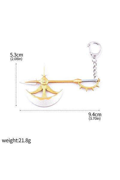 Choice29 K00515-02 Anime Seven Deadly Escanor Axe Opener Keychain Nanatsu no ...