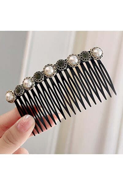 Choice مشبك شعر مزين بزهرتين كريستاليتين، مناسب للشعر المضفر والمكسور، مزود ب...