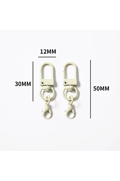 Choice 30 × 50 مم - 10 قطع صفراء باهتة 10 قطع خطافات مشبك حلقة تسلق ملونة سلس...