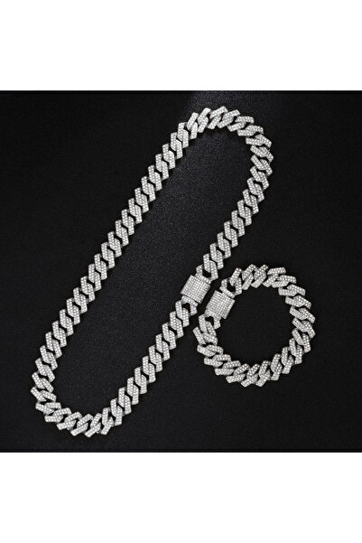 Choice11 ساعة يد بسلسلة كوبية ذهبية اللون للرجال، مقاس 16 مم و8 بوصات مع سلسل...