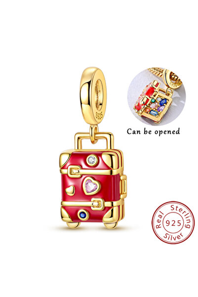 Choice KTC1141-GD قلادة خرز أصلية من الفضة الإسترلينية عيار 925 منقطة باللون ...