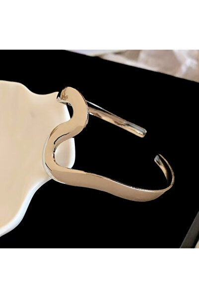 Choice أساور ذراع فضية فاخرة باللون الذهبي مقاس 75-80 مم من الفولاذ المقاوم ل...