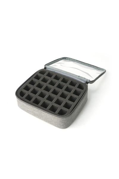 Choice حقيبة تخزين طلاء الأظافر الوردية، 40 زجاجة، حقيبة مستحضرات تجميل كبيرة...