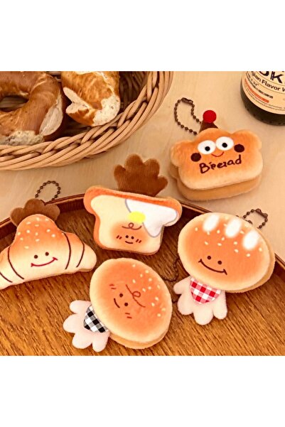 Choice أفخم 5 أنماط واحدة لكل 1/5 قطعة الإبداعية الطعام الخبز دمية قلادة لعبة طعام مضحكة حقيبة مدرسية قلادة Ke