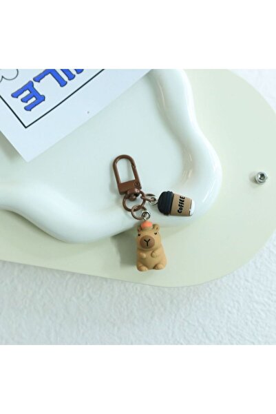 Choice C Cartoon Kapibala Key Chain Capybara Phone Pendant Headphone Case Cha...