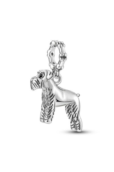 Choice KTC363 كلب شناوزر بولدوج فرنسي مطلي بالفضة سحر مخالب أقدام سحر الخرز ي...