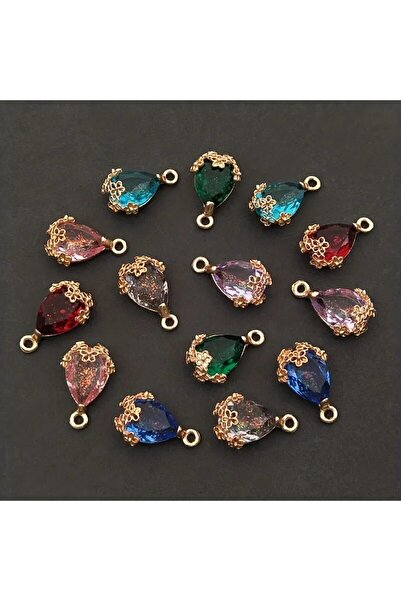 Choice 10 قطع من الألوان المختلطة 10 قطع/حقيبة قلادة قطرة الماء خرز كريستالي ...