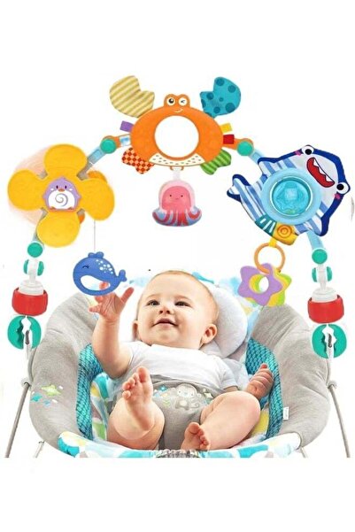 Gonice لعبة قوس عربة الأطفال - نشاط تعليمي معلق للأطفال من عمر 0 إلى سنة