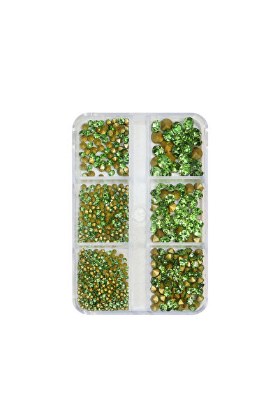 Choice صندوق شبكي من أحجار الراين لتزيين الأظافر، ذو قاعدة مدببة لطلاء الجل ب...