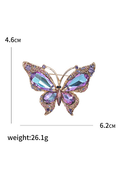 Choice دبوس فراشة من حجر الراين Purple3638 للنساء، دبابيس على شكل فراشات، دبو...