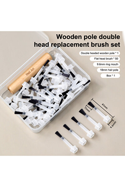 Choice فرشاة طلاء أظافر احترافية للاستخدام مرة واحدة A4، رأس بديل لزجاجة طلاء...