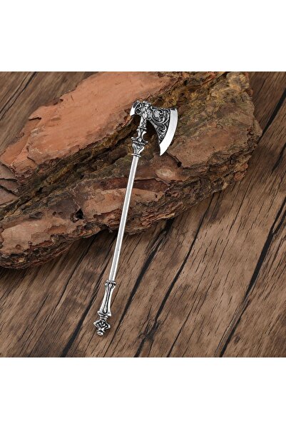 Choice دبوس شعر من سبيكة معدنية على شكل فأس معركة أودين على طراز الفايكنج مست...