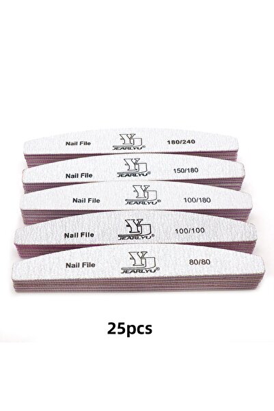 Choice مجموعة مبردات أظافر نصف قمرية من 25 قطعة، 5/10/25 قطعة، حبيبات متنوعة ...