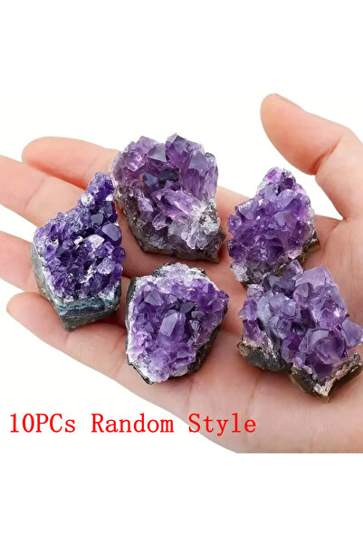 Choice 10 قطع عشوائية 2/5/10 قطع حجر طاقة علاج الجمشت الطبيعي الأرجواني حجر ا...