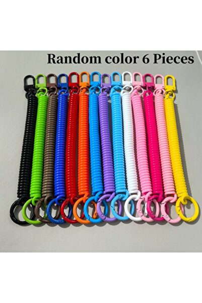 Choice ألوان عشوائية - 6 قطع من حبل الربيع الملون DIY للهاتف المحمول وسلسلة ا...