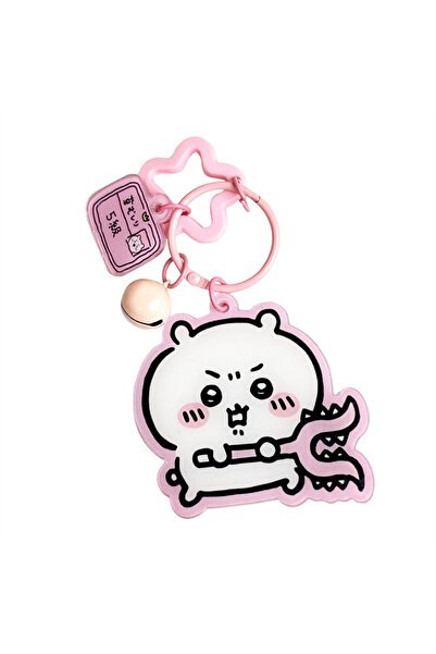 Miniso سلسلة مفاتيح وردية كاواي أنمي تشيكاواس كرتونية هاتشيوار أوساجي تشيكاوا...