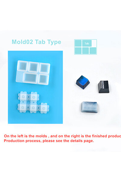 Choice Mold2 1pcs Manual Mechanical Gaming Keyboard Mold Computer PC Gamer Pet Paw keycaps Silicone Molds D