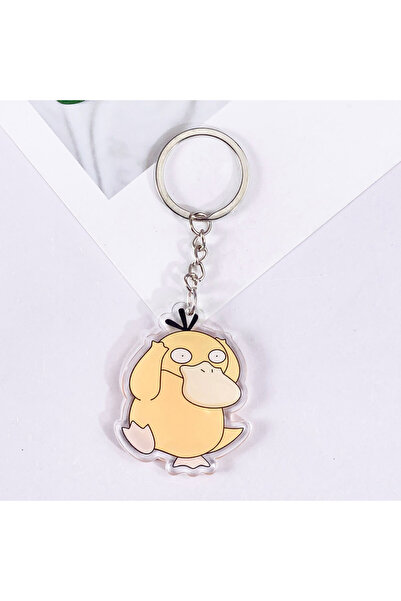 Miniso سلسلة مفاتيح سيارة أكريليك لطيفة على شكل بوكيمون بطول 5 سم، ملحقات حقي...