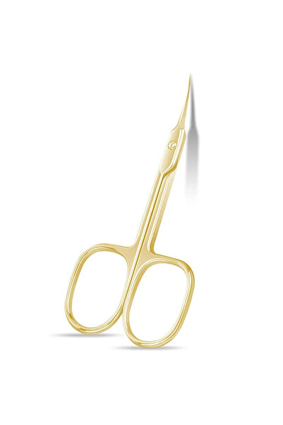 Choice1 Gold Multi-Purpose Nail Cuticle 1Pcs Scissors Eyebrows/Eyelashes Must...