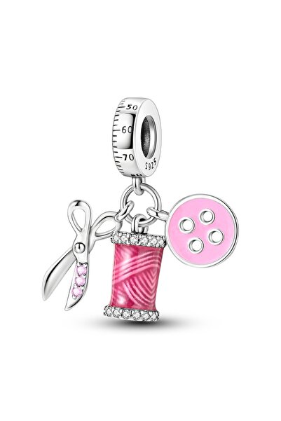 Choice KTC833 دلايات وردية أصلية من الفضة الإسترلينية عيار 925 على شكل قلب وق...