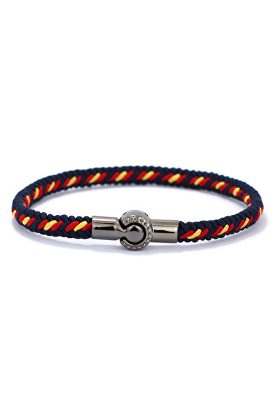 Choice سوار حبل رجالي عصري جديد من القماش العرقي عالي الجودة مقاس 18.5 سم و7....