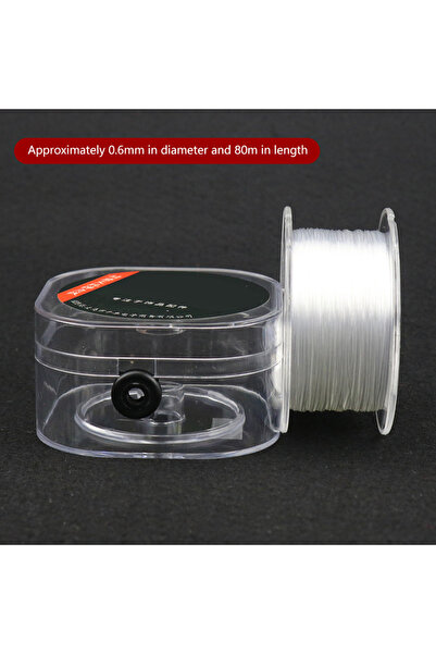 Choice حبل خرز كريستالي مرن قوي بطول 0.6 مم 100/80/75 متر للأساور وسلاسل السل...