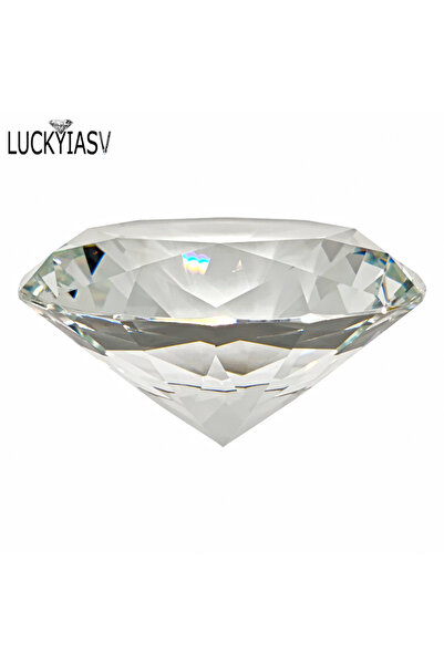 Choice 80 مم 1 قطعة من الكريستال الشفاف الكبير الزجاجي الماسي لحفلة رومانسية ...