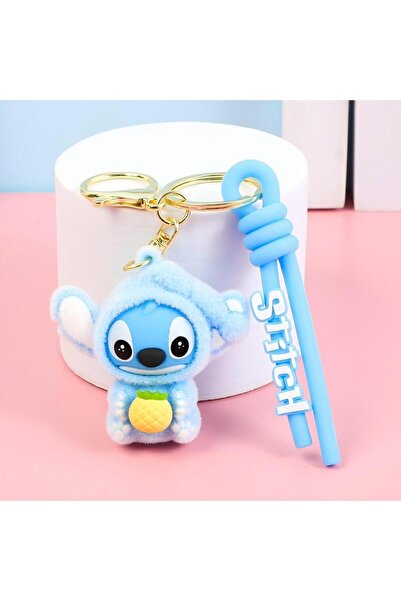 Choice سلسلة مفاتيح على شكل شخصية ستيتش مخملية فائقة النعومة، مقاس 6 سم، رقم ...