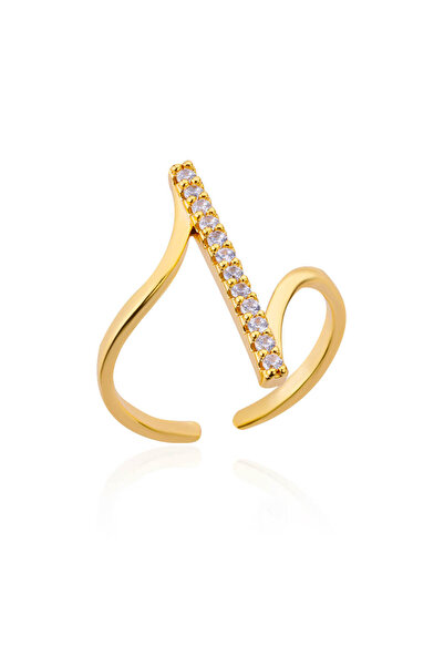 Choice خواتم هندسية من الزركون JZ4431G قابلة للتغيير الحجم للنساء باللون الذه...