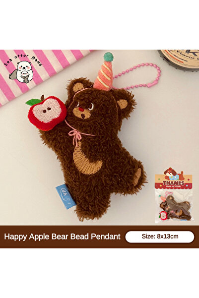 Choice قلادة دمية قطيفة كرتونية من القطيفة F 1/4 قطعة قلادة ظهر لطيفة للحيوان...