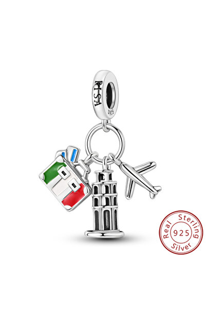 Choice KTC1251 قلادة خرز مكعب روبيك على شكل مخلب لطيف من الفضة الإسترلينية عيار 925 بتصميم تاج لامع، مناسبة للأصل