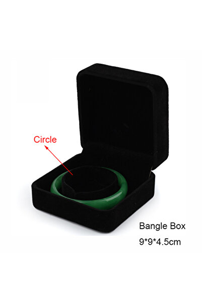 Choice صندوق أساور 01 صندوق مجوهرات كامل المجموعة من المخمل الأسود، حامل خوات...