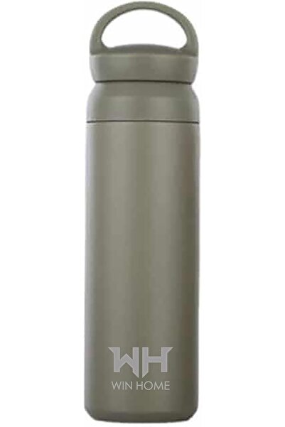 Win home Japanese Style 450ml Double Wall Vacuum Insulated Tumbler (Olive)